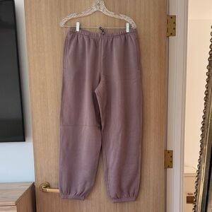 Cozy Earth City Scape Sweatpants. Size M. Light purple. New without tags.